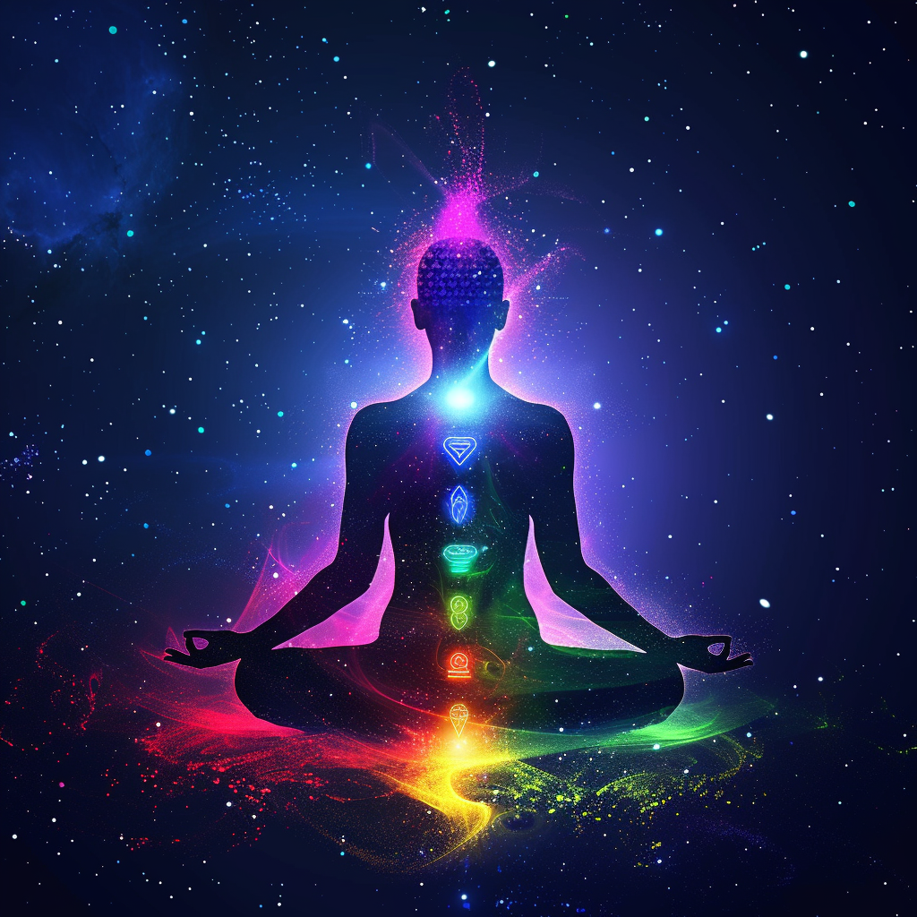 Chakra meditation figure