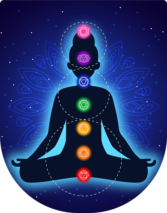 Chakra alignment illustration